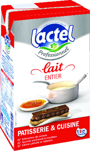 Lait entier sterilise uht brick de 1 l 