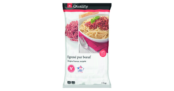 Egréné boeuf 15% m.g. vbf 