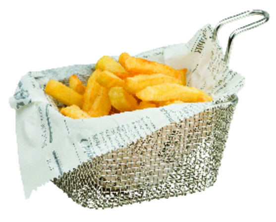 Panier à frites en inox 130x100x70 mm 