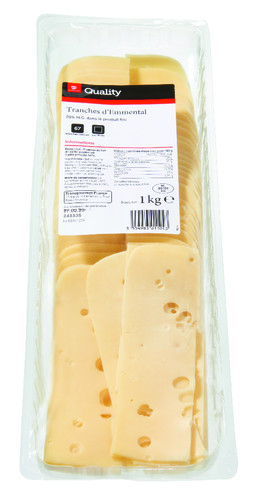 Emmental tranché (67 tranches environ) 29% m.g. 