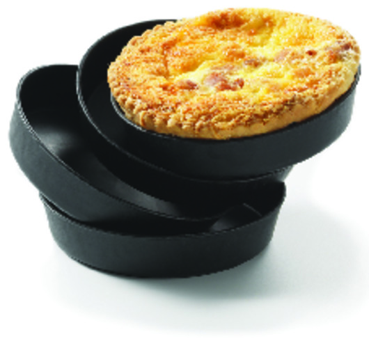 Moule à quiche exoglass en inox, indéformable, lavable diam. 100mm