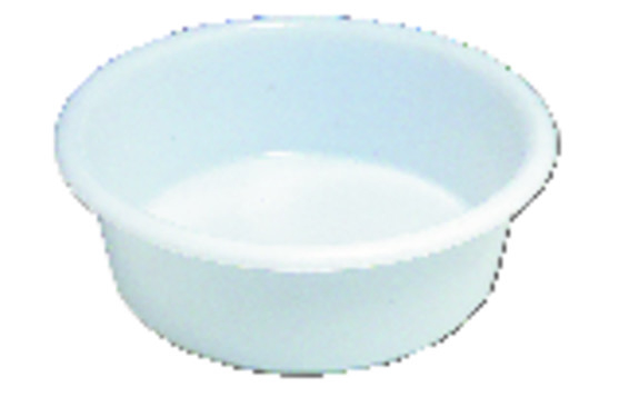 Cuvette ronde plast. blanc 9l  