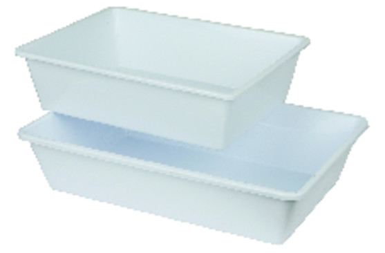 Bac alimentaire rectangulaire creux en polyéthylène n°560 dimension 54 x 34 x 11 cm