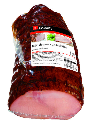 Rôti de porc cuit tradition qualité supérieure pièce de 3kg environ