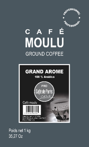 Café moulu fin grand arôme 100% arabica 