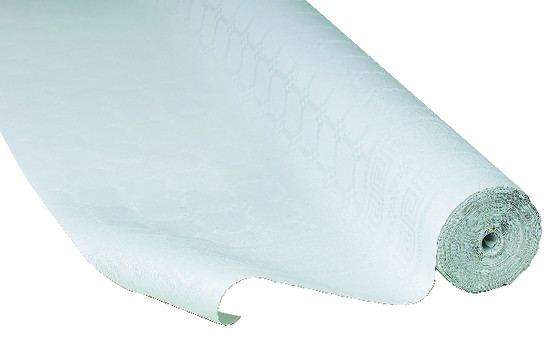 Nappe damasse blanc 1.20 x 10m  
