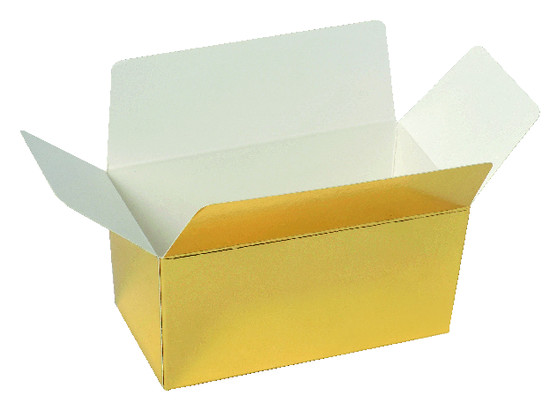 Ballotin or interieur blanc 375g paquet de 50
