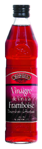 Vinaigre de vin aromatisee à la framboise bouteille de verre de 50 cl