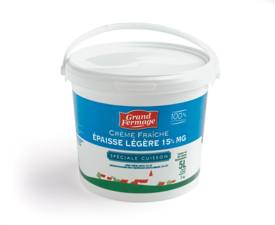 Creme fraiche epaisse special cuisson 15 % m.g seau de 5 l