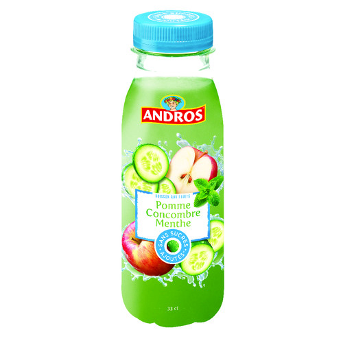 Boisson pomme concombre menthe sans sucre ajouté 