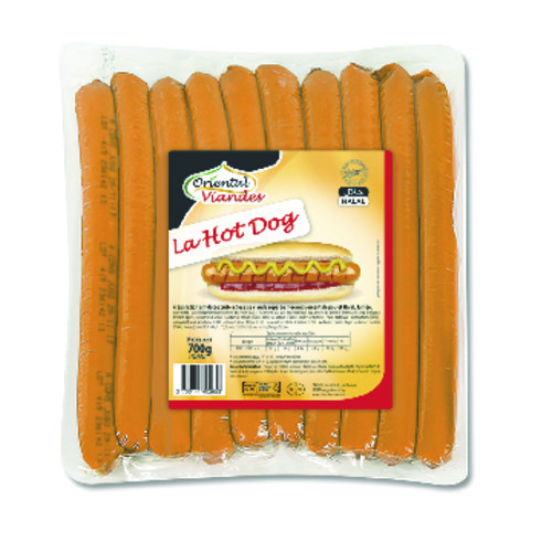 Saucisse de volaille spéciales hot dog - halal 