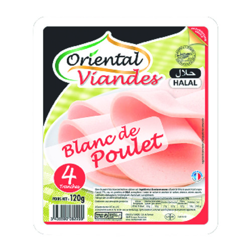 Blanc de poulet 4 tranches halal 