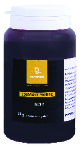 Colorant en poudre coloris noir flacon de 25g