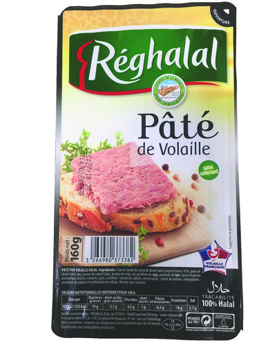 Pâté de volaille cuit halal 