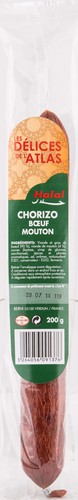 Chorizo au boeuf et mouton halal 