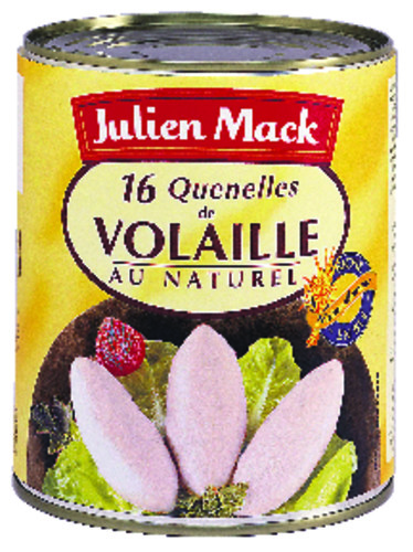 Quenelle traditionnelle de volaille au naturel 