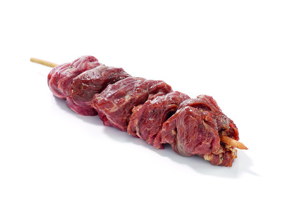 Brochette Onglet de Boeuf mariné moutarde frais ou décongelée