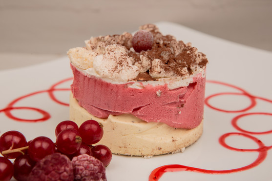 Vacherin vanille fraise glacé individuel 