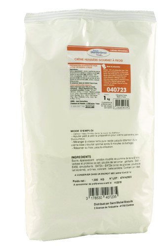 Creme patissiere à froid gourmet sac de 1 kg