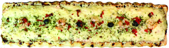 Bande pizza au saumon  