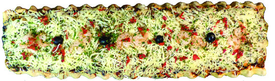 Bande pizza aux fruits de mer  