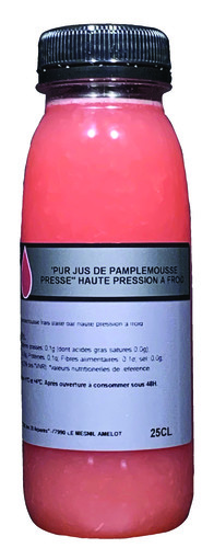 Jus pamplemousse pressé haute pression 