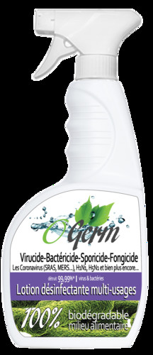 Lotion désinfectante minérale o'germ sprayer 