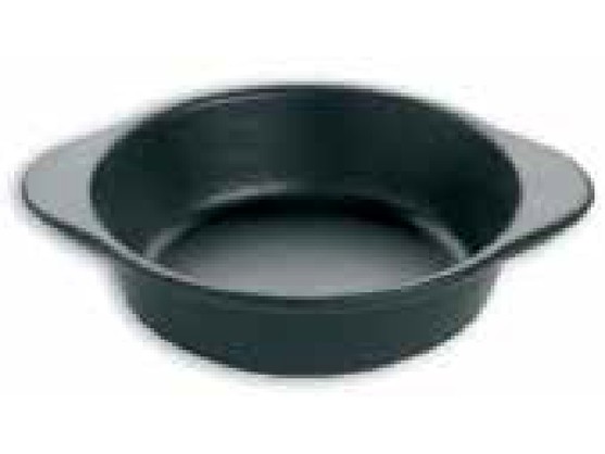 PLAT FONTE CREUX NOIR D22CM  