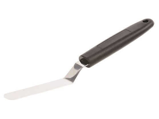 Petite spatule coudée en inox long. 90 mm 