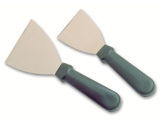 Spatule triangle en inox larg. 80 mm 