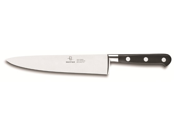 Couteau de cuisine forgé en inox long. 200mm