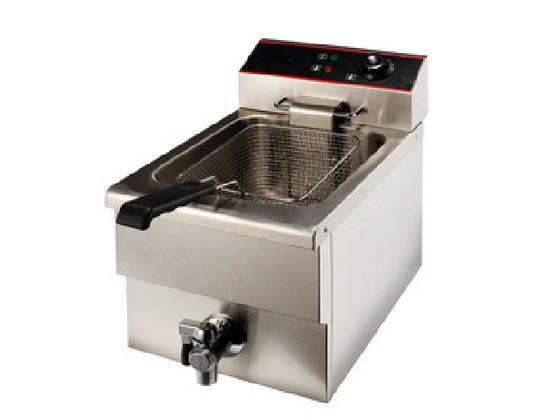 Friteuse 3.25kw 8l avec robinet 