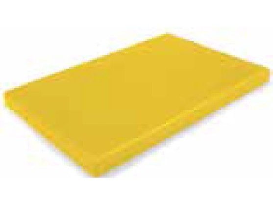 Planche PEHD 600x400x20mm coloris jaune