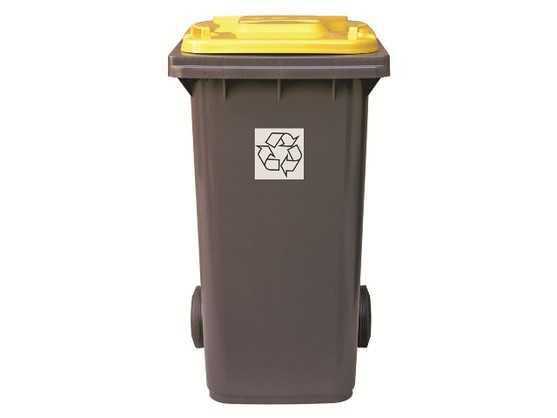 POUBELLE 120L TRI SELECT JAUNE  