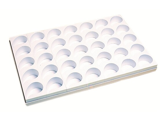 Plaque 30 moules ronds diamÒtre 65 mm 