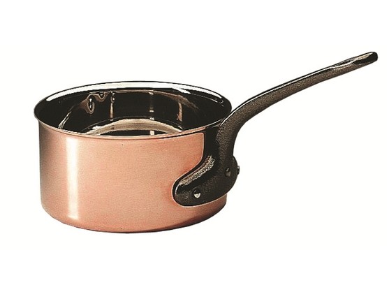 Casserole cuivre/inox diamètre 200mm - cont. 3.3 lt haut. 105mm - épais. 2,5mm