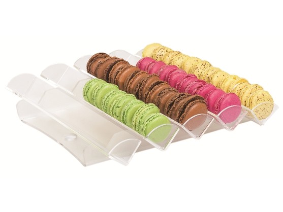 PORTE MACARONS 5 RANGS TRANSP  