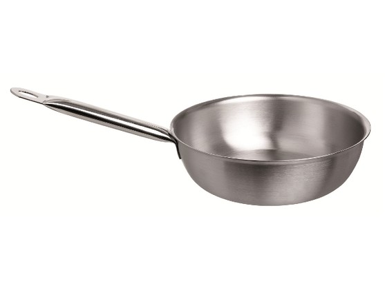 Sauteuse cylindrique en inox sans couvercle diam. 200 - h. 65mm