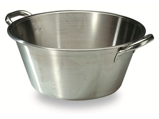 Bassine landaise en inox diam. 420 mm 