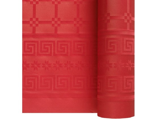 NAPPE DAMASSEE ROUGE 1.20X25M  