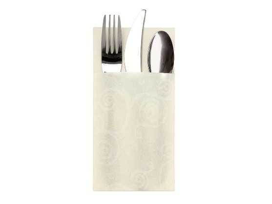 Serviette pochette 40x40 blanche 