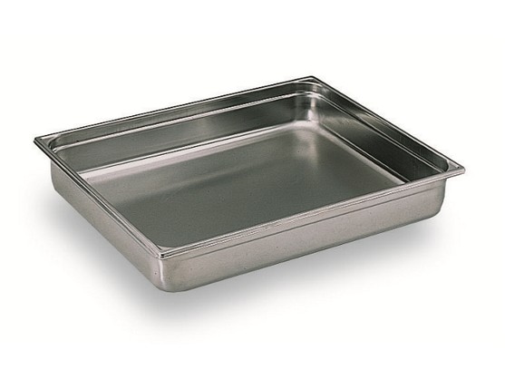 Bac gastronorme 2/1 en inox 650 x 530mm p 20mm/ contenance 6,5 lt