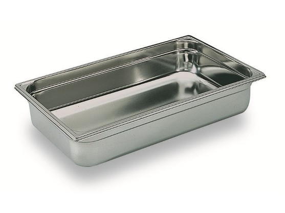 Bac gastronorme 1/1 en inox p. 65 mm - cont. 9 lt 