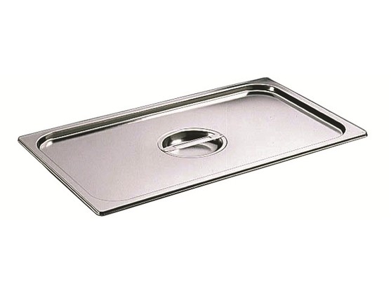 Couvercle en inox pour bac gastronorme gn 1/1 dimension 530 x 325 x h. 25mm