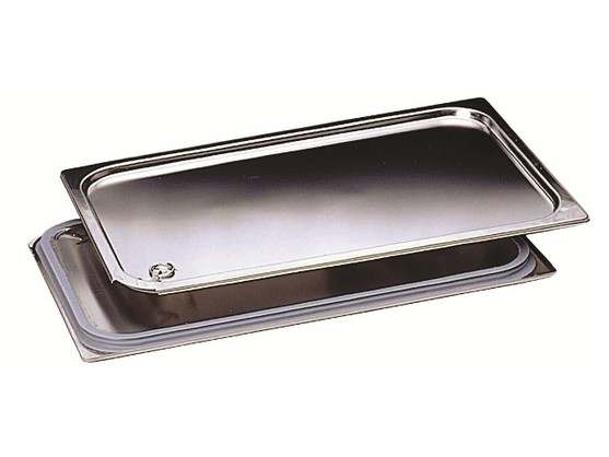 Couvercle joint en inox pour bac gastronorme gn 1/1 dimension 530 x 325mm