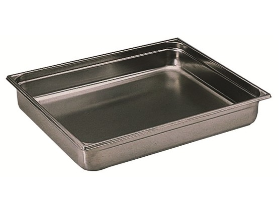 Bac gastronorme 2/1 en inox p. 200 mm - cont. 58 lt 