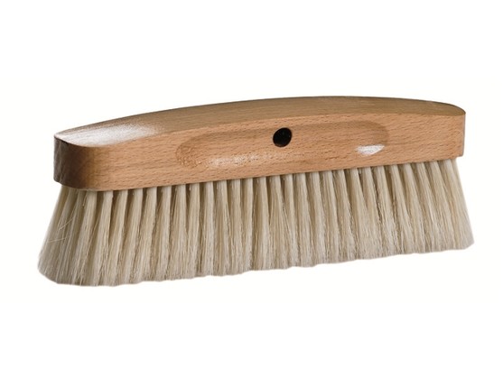 Brosse à pétrin avec monture en bois, en soie blanche dimension 210 x 45mm