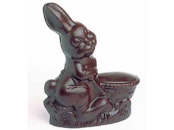 Plaq.lapin corbeille poly2 emp - -