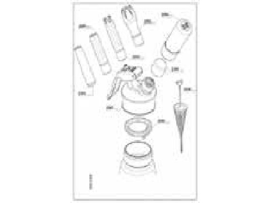 Tete complete inox p/siphon  