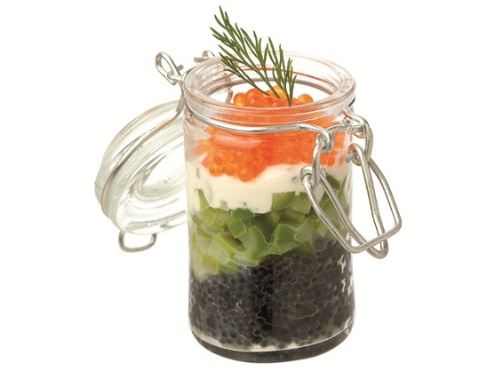 Mini verrine rond hermetique piece de 6 cl 